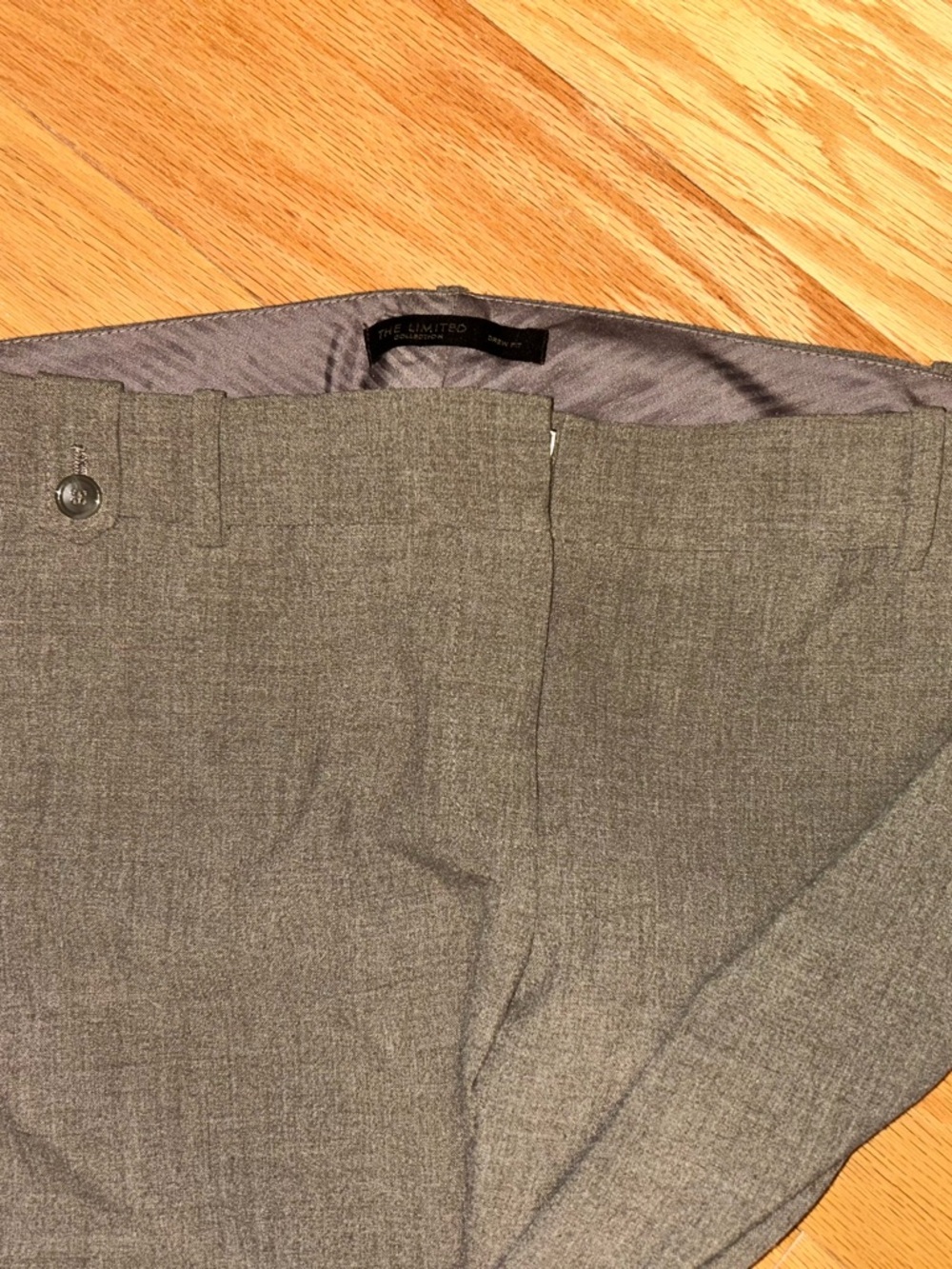 The Limited Drew Fit Brown Boot-Cut Dress Pants - Picture 2 of 3